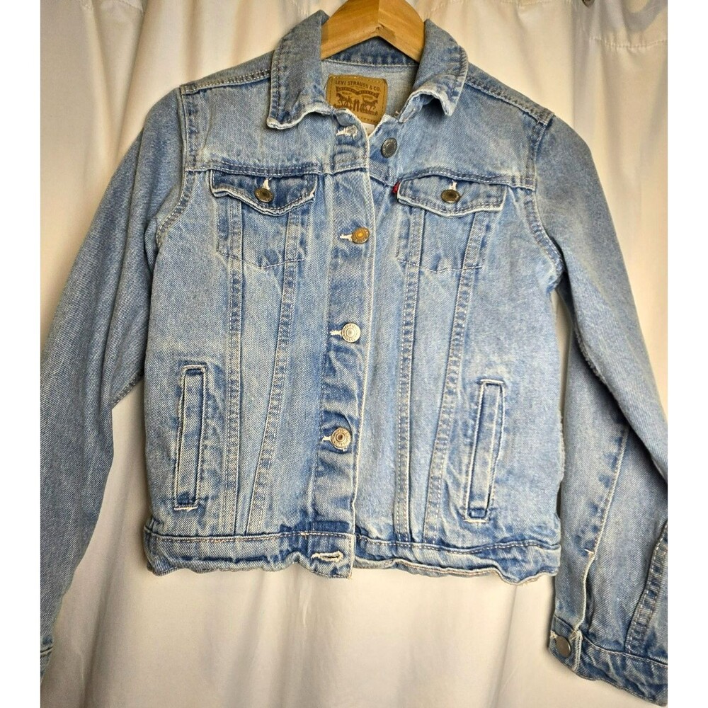 Levi’s Girls/Youth Light Wash Denim Trucker Jacket - Size L (12-13 Yrs)
